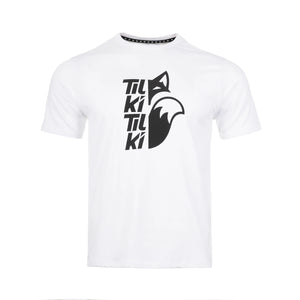 Polera Tilki Cotton Mix Big Logo Blanca/Negra