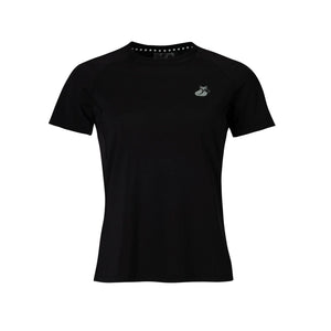 Polera Tilki Mix Mesh Pro Mujer Negro/Gris