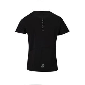 Polera Tilki Mix Mesh Pro Mujer Negro/Gris