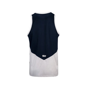 Polera Tilki Tank Mesh Lehinde Azul/Blanco
