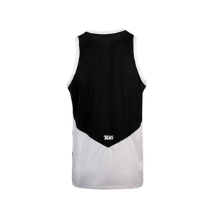 Polera Tilki Tank Mesh Lehinde Negro/Blanco