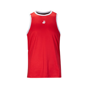 Polera Tilki Tank Mesh Lehinde Rojo/Blanco