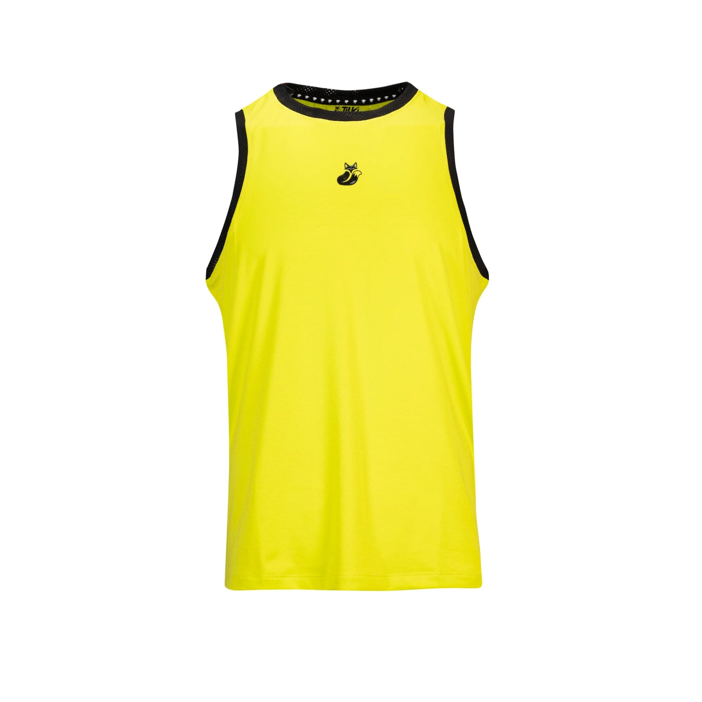 Polera Tilki Tank Mesh Lehinde Amarillo Fluor/Negro