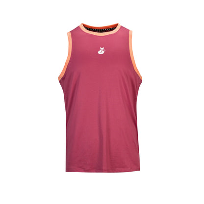 Polera Tilki Tank Mesh Lehinde Purpura/Coral