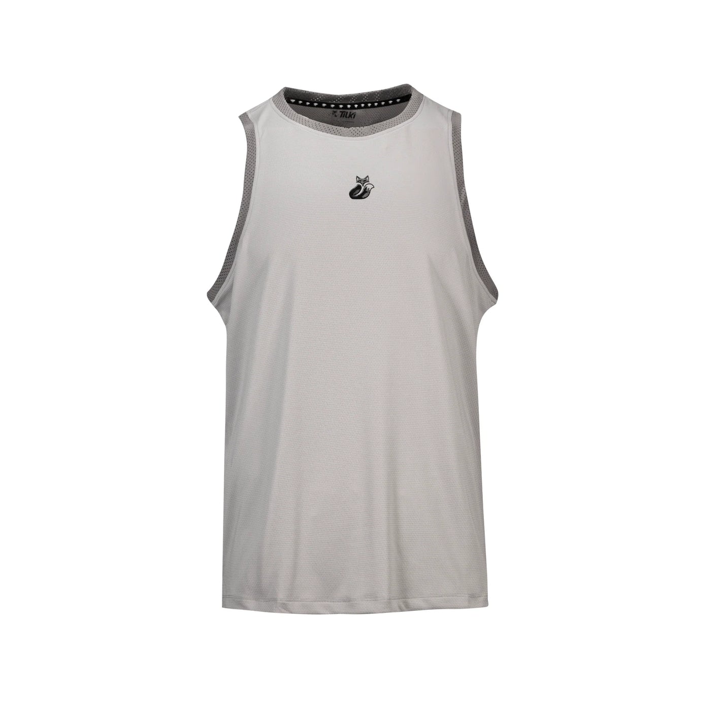 Polera Tilki Tank Mesh Lehinde Gris/Gris Oscuro