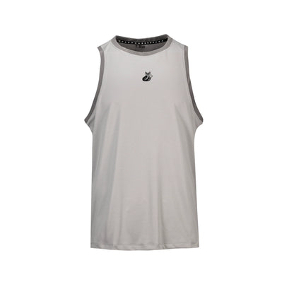 Polera Tilki Tank Mesh Lehinde Gris/Gris Oscuro