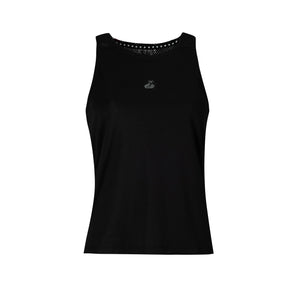 Polera Tilki Tank Mesh Mujer Negro/Gris