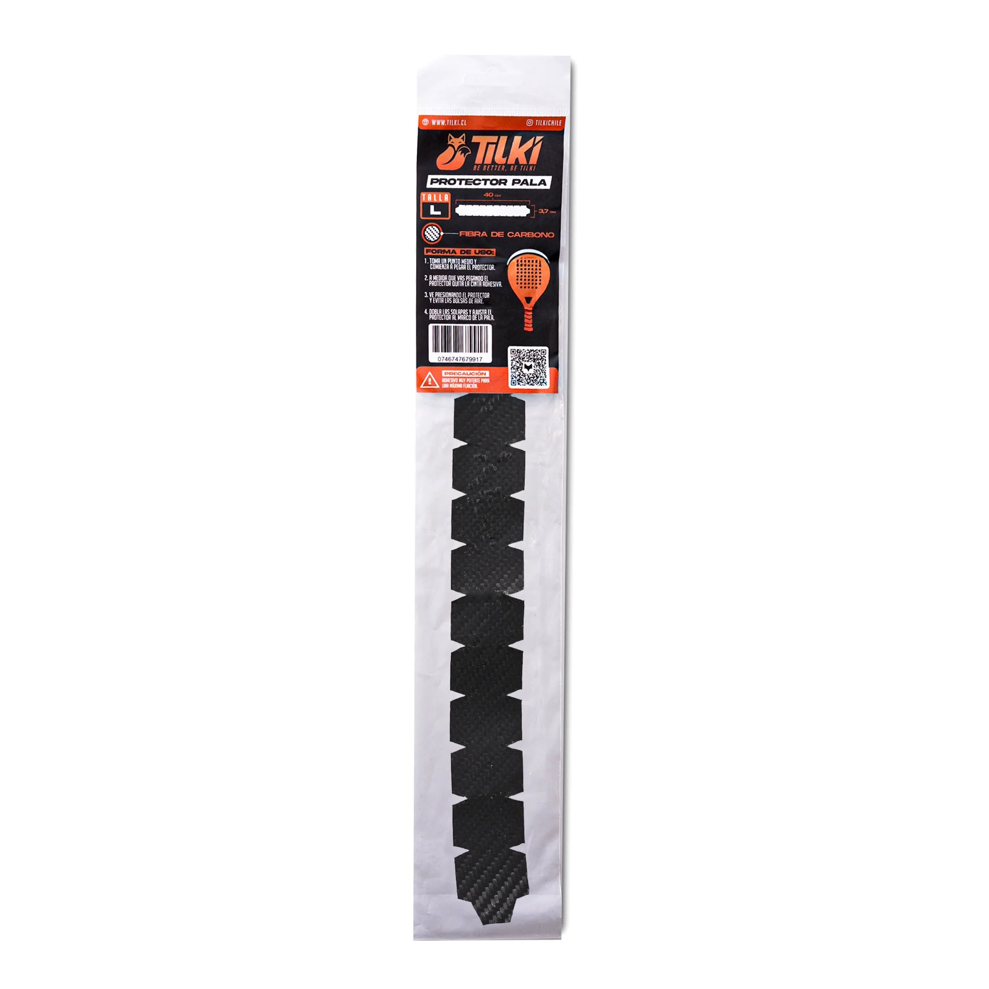 Protector Pala Tilki Fibra Carbono Talla L